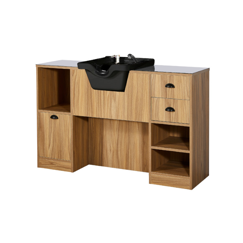 OKE 4BR Barber kaptafel - Licht hout