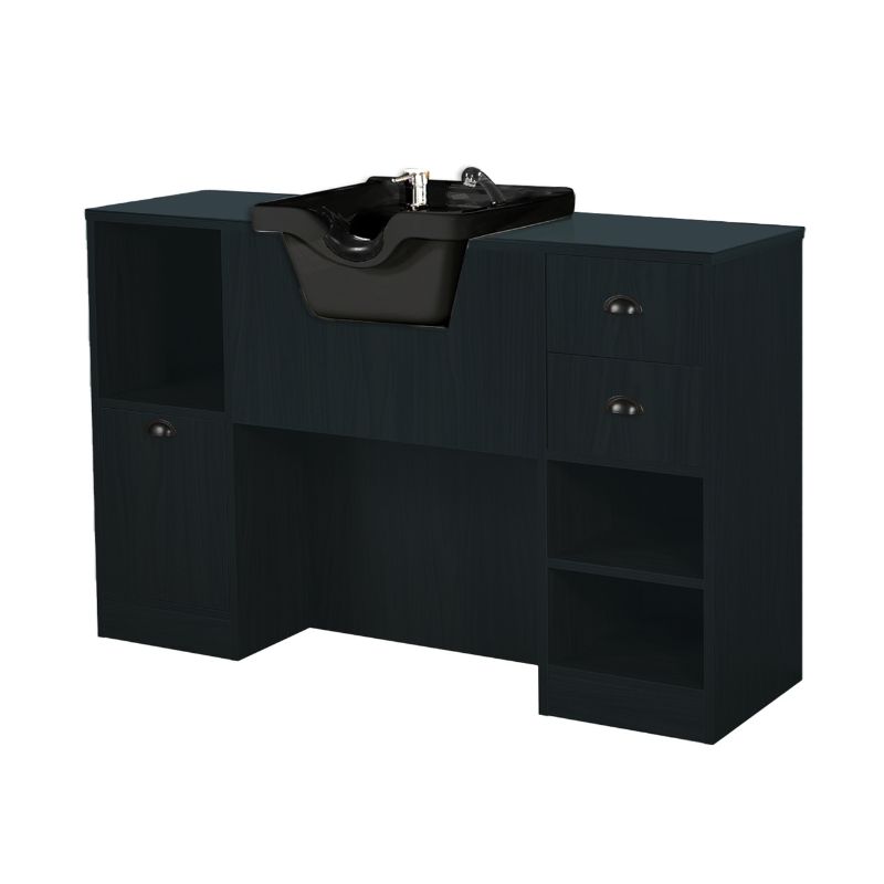 OKE 4 98 Kapperskaptafel - Zwart hout